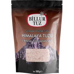 BİLLUR TUZ 500 GR SOFRADA ÖĞÜTME HİMALAYA TUZU