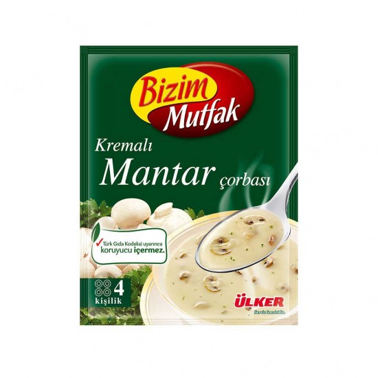 BİZİM ÇORBA KREMALI MANTAR 65 GR BİZİM ÇORBA KREMALI MANTAR 65 GR