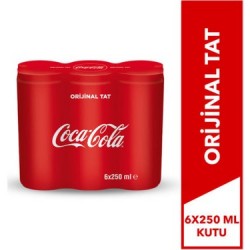 COCA COLA 250 ML.6 LI KUTU