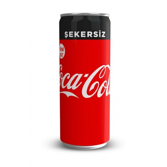 COCA COLA 250 ML.ŞEKERSİZ TNK KUTU