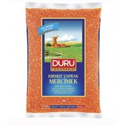 DURU 1000 GR.KIRMIZI MERCİMEK (YAPRAK)