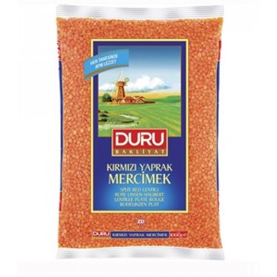 DURU 1000 GR.KIRMIZI MERCİMEK (YAPRAK)