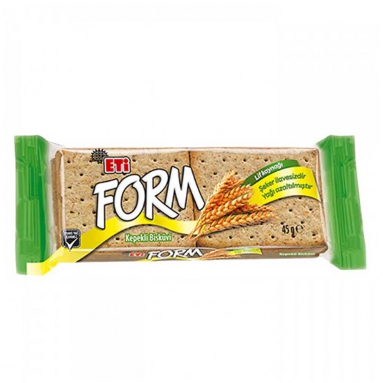 ETİ FORM 45 GR KEPEKLİ BİSKÜVİ ETİ FORM 45 GR KEPEKLİ BİSKÜVİ