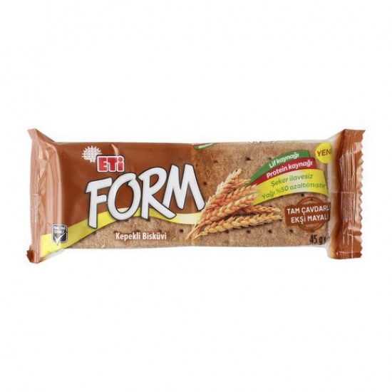 ETİ FORM 45 GR.ÇAVDARLI EKŞİ MAYALI BİSKÜVİ ETİ FORM 45 GR.ÇAVDARLI EKŞİ MAYALI BİSKÜVİ