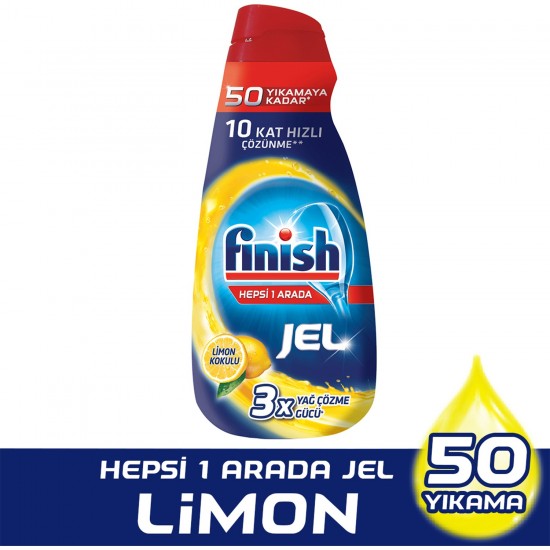FİNİSH JEL 1000 ML LİMONLU