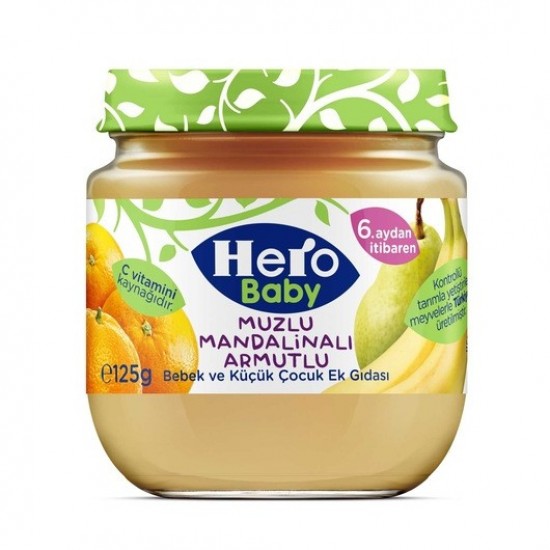 HERO BABY 125 GR MUZ MANDALİN ARMUTLU HERO BABY 125 GR MUZ MANDALİN ARMUTLU