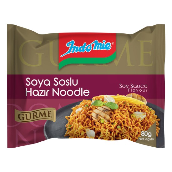 INDOMIE GURME NOODLE 80 GR.SOYA SOSLU