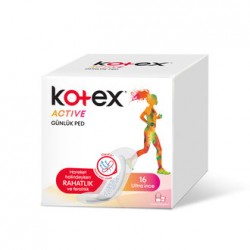KOTEX ACTİVE GÜNLÜK PED 16LI