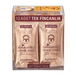 MEHMET EFENDİ 12*6 GR TEK İÇİMLİK TÜRK KAHVESİ MEHMET EFENDİ 12*6 GR TEK İÇİMLİK TÜRK KAHVESİ