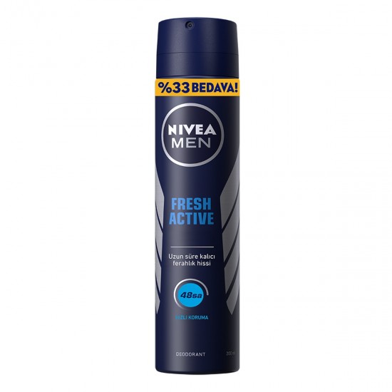 NİVEA DEO 200 ML FRESH ACTİVE MEN NİVEA DEO 200 ML FRESH ACTİVE MEN