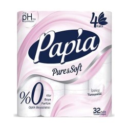 PAPİA TUVALET KAĞIDI 32 Lİ PLATİNUM 4 KAT PAPİA TUVALET KAĞIDI 32 Lİ PLATİNUM 4 KAT
