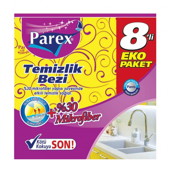 PAREX (% 30 MF) TEMİZLİK BEZİ 8 AL 4 ÖDE