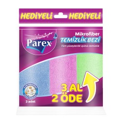 PAREX MİCROFİBER TEMİZLİK BEZİ 3AL2ÖDE