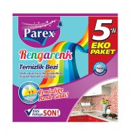 PAREX RENGARENK TEMİZLİK BEZİ 5 Lİ