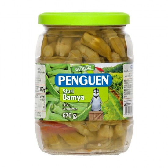 PENGUEN SİVRİ BAMYA 670 GR. PENGUEN SİVRİ BAMYA 670 GR.