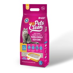 BADO PETS CLEAN KEDİ KUMU 5 LT PUDRA KOKULU