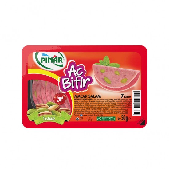 PINAR EG AÇ BİTİR MACAR SALAM 50 GR PINAR EG AÇ BİTİR MACAR SALAM 50 GR
