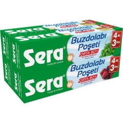 SERA BUZDOLAB POŞETİ 4 AL 3 ÖDE ORTA
