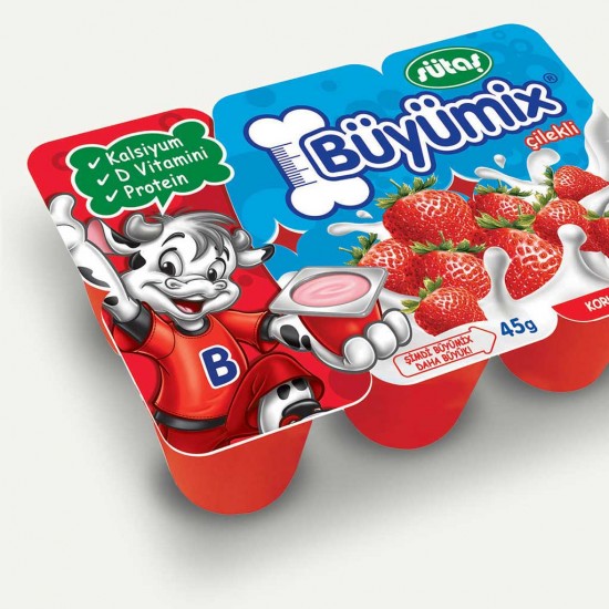 SÜTAŞ BÜYÜMİX ÇİLEKLİ 6 LI SÜTAŞ BÜYÜMİX ÇİLEKLİ 6 LI