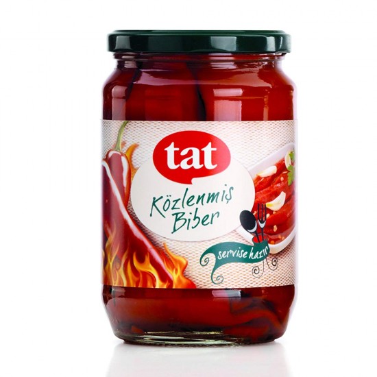 TAT KÖZLENMİŞ BİBER 670 GR TAT KÖZLENMİŞ BİBER 670 GR