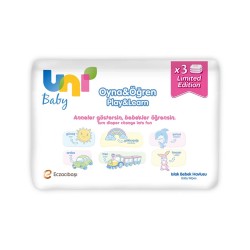 UNİ BABY ISLAK HAVLU 3X52 Lİ OYNA&ÖĞREN