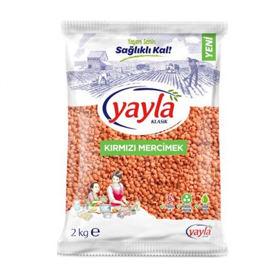 YAYLA KIRMIZI MERCİMEK 2000 GR.