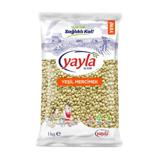 YAYLA YEŞİL MERCİMEK 1000 GR.