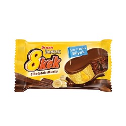 ÜLKER DANKEK 8 KEK 55 GR ÇİKOLATALI MUZLU