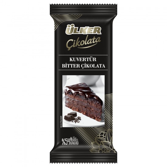 ÜLKER KUVERTÜR %54 BİTTER ÇİKOLATA 200 GR.