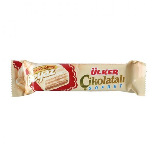 ÜLKER ÇİKOLATALI GOFRET 35 GR BEYAZ